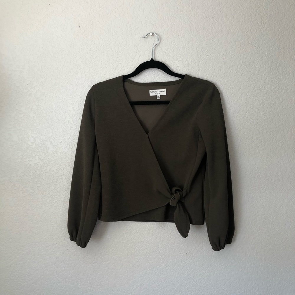 Forest Green texture & thread top